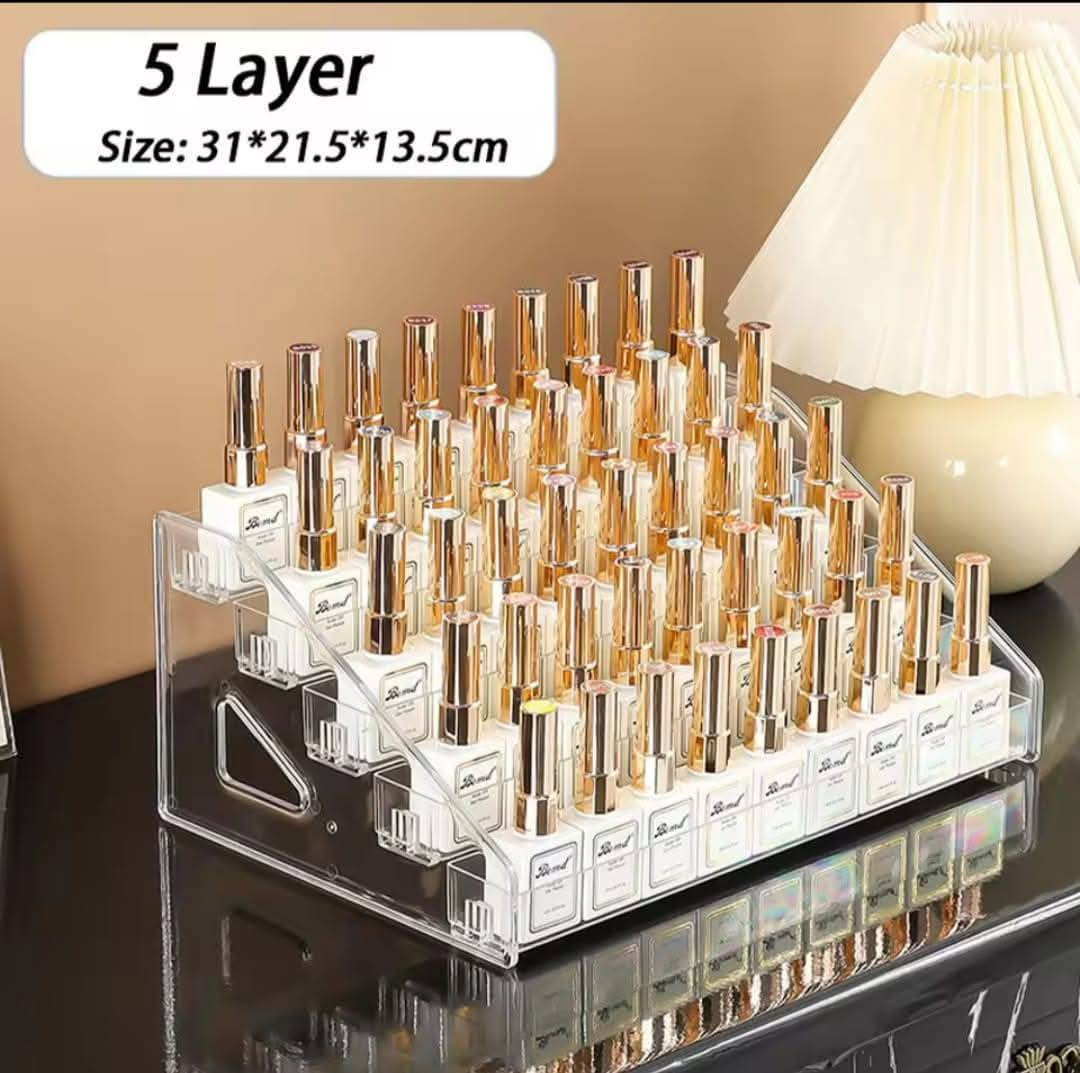 5 Layers Acrylic Nail Polish Display Organizer
