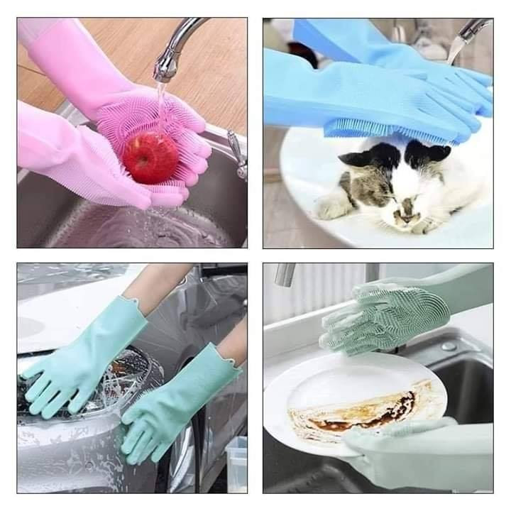 Silicone Dish Washing Hand Gloves