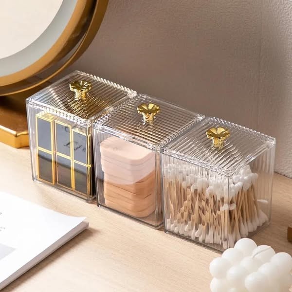 Multifunctional Makeup Cotton Pads Storage Box